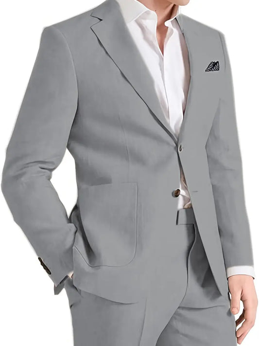 Men'S 3pcs Tweed Suit Wool Blend Herringbone Formal Wedding Party Event Vintage Western Suit Casual Business Workwear Suit