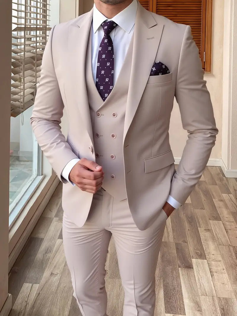 Men'S 3pcs Wedding Suit