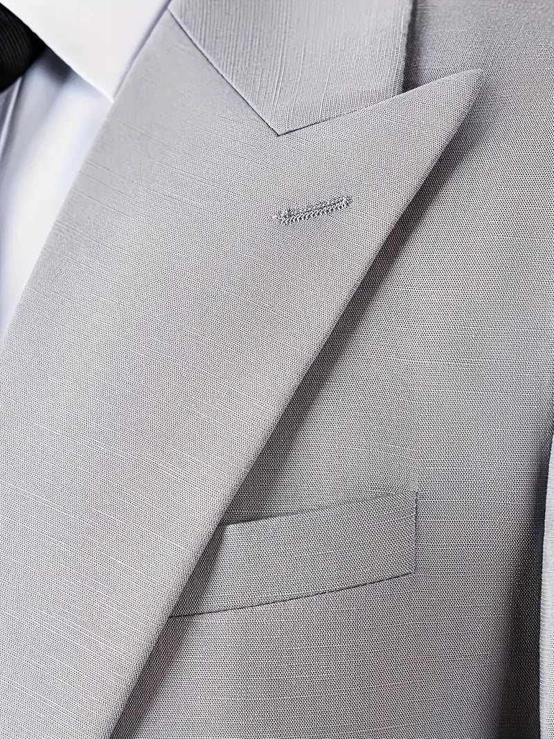 Men's New Style Tencel Linen Fashion Casual Comfortable Suit Two-Piece Set Jacket Pants